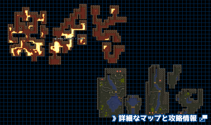 【現実の世界】ムドーの島の簡易マップ画像 ／ SFC版ドラゴンクエスト6攻略 ─ pidlio.com